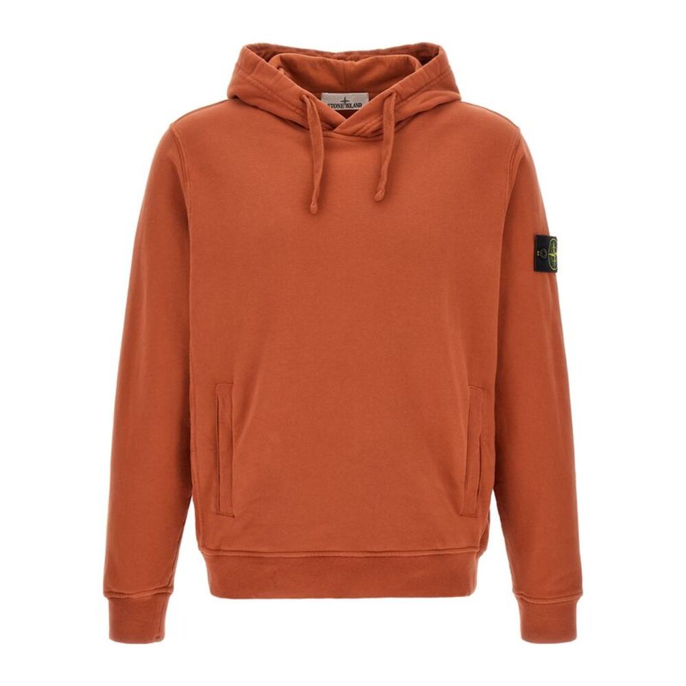 Stone Island Men Hoodie With Logo Badge